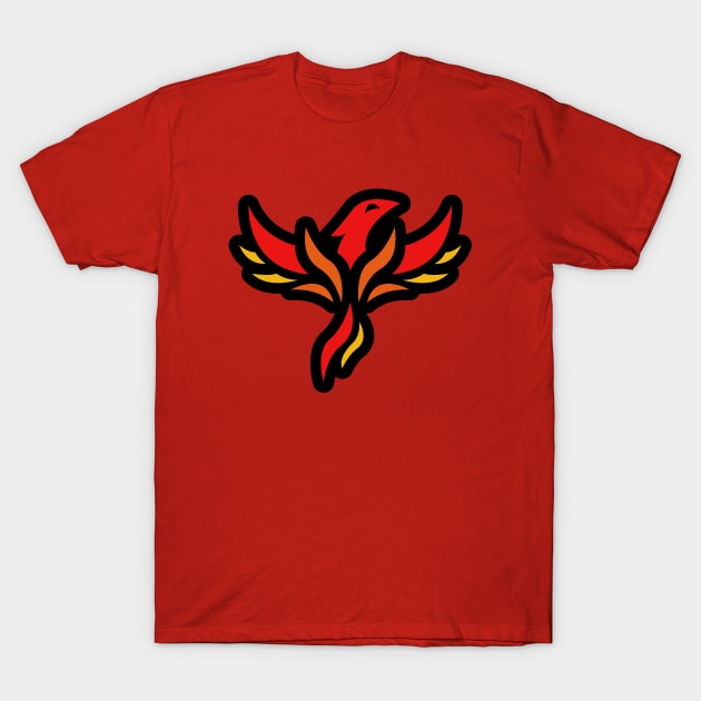 Fire Phoenix - Colored T-Shirt by DaTacoX